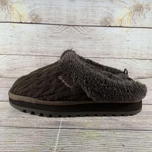 Skechers Women Keepsakes Postage 46346 Brown Slide Slippers Size 6